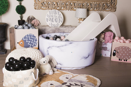 Timeless White Wooden Indoor Slide