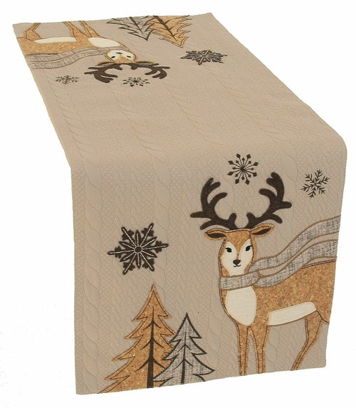 Cozy Reindeer Table Runner