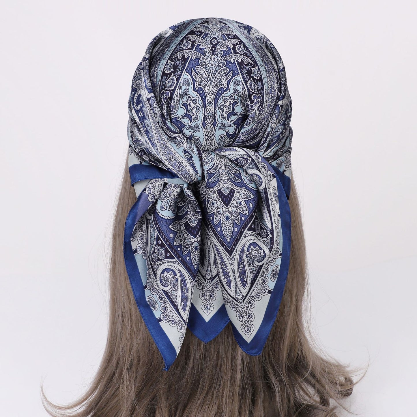 Printed Scarf Silk-like Fashion