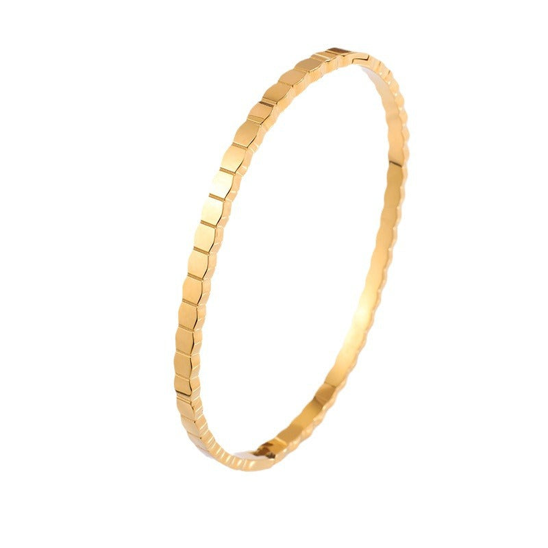 Ins Irregular Honeycomb-shaped Bracelet Fashion Minimalist Titanium