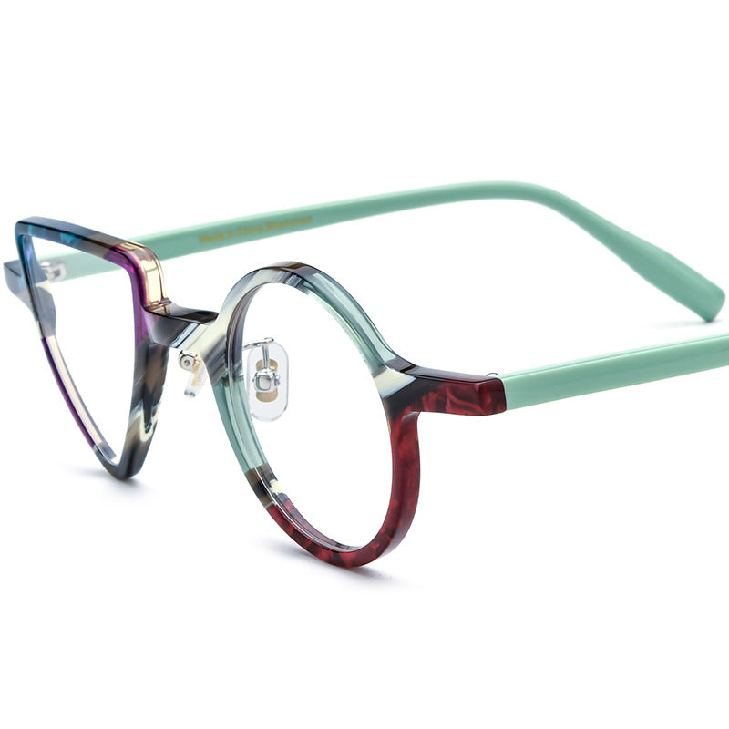 New Round Triangle Glasses Frame For Men And Women