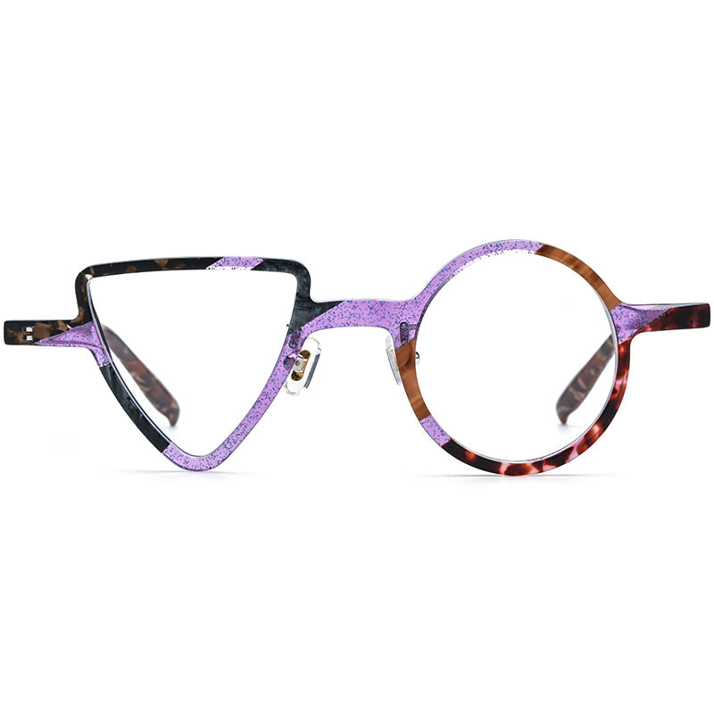 New Round Triangle Glasses Frame For Men And Women