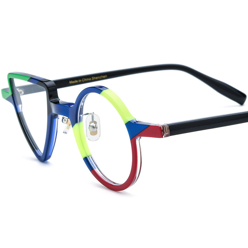 New Round Triangle Glasses Frame For Men And Women