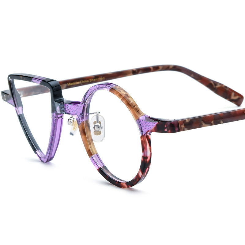 New Round Triangle Glasses Frame For Men And Women