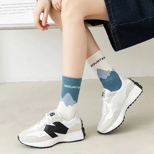 4 Pairs Of Fashionable And Soft AB Socks, Comfortable And Breathable