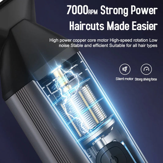 6 in 1 Multi-function Electric Hair Clipper Set Wash Men's Electric