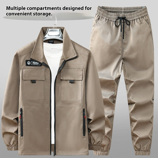 Workwear Men's Elastic Outdoor Leisure Suit Workwear Wear-resistant