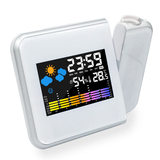LED Alarm Projection Clock Thermometer Hygrometer