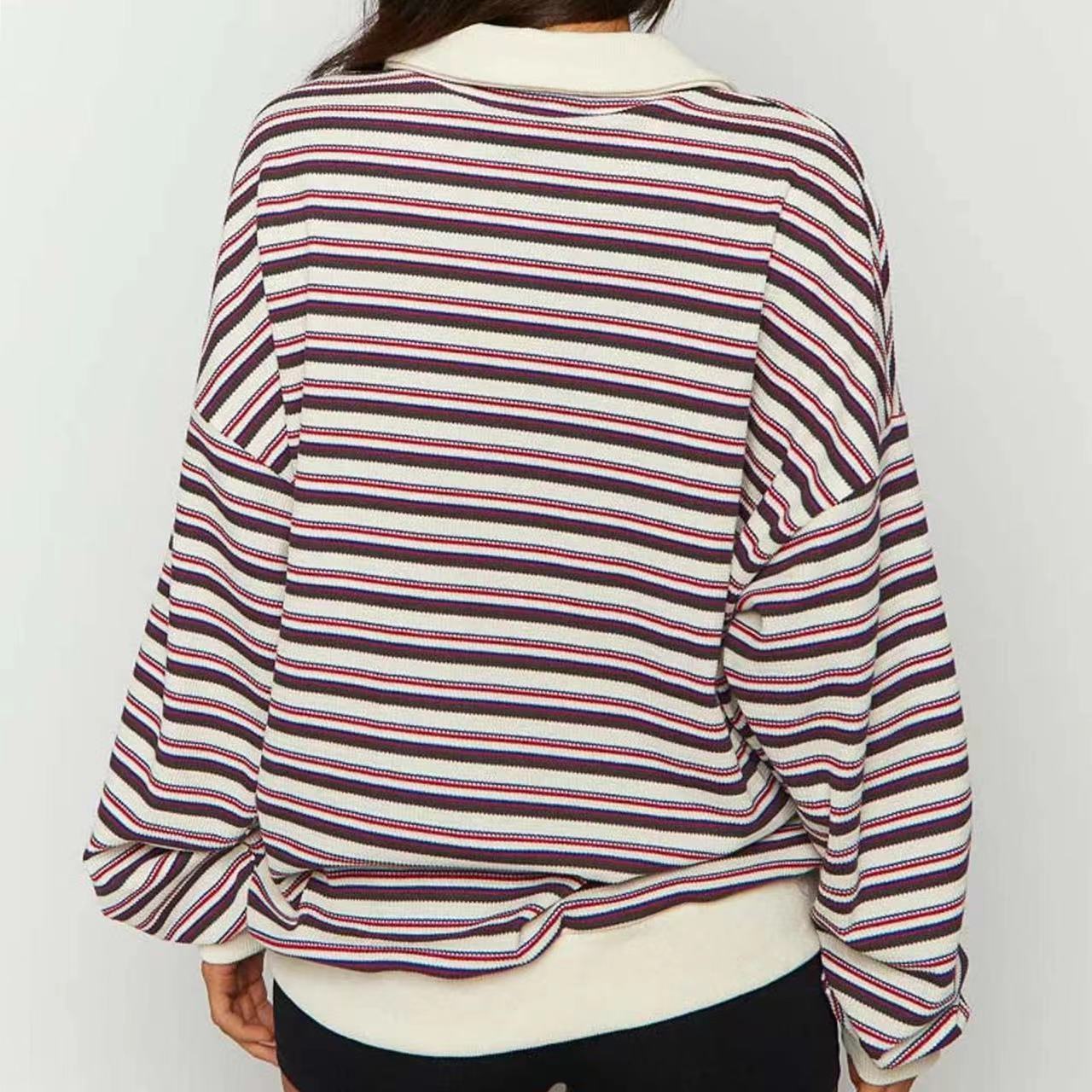 Collar Casual Long Sleeve Sweater