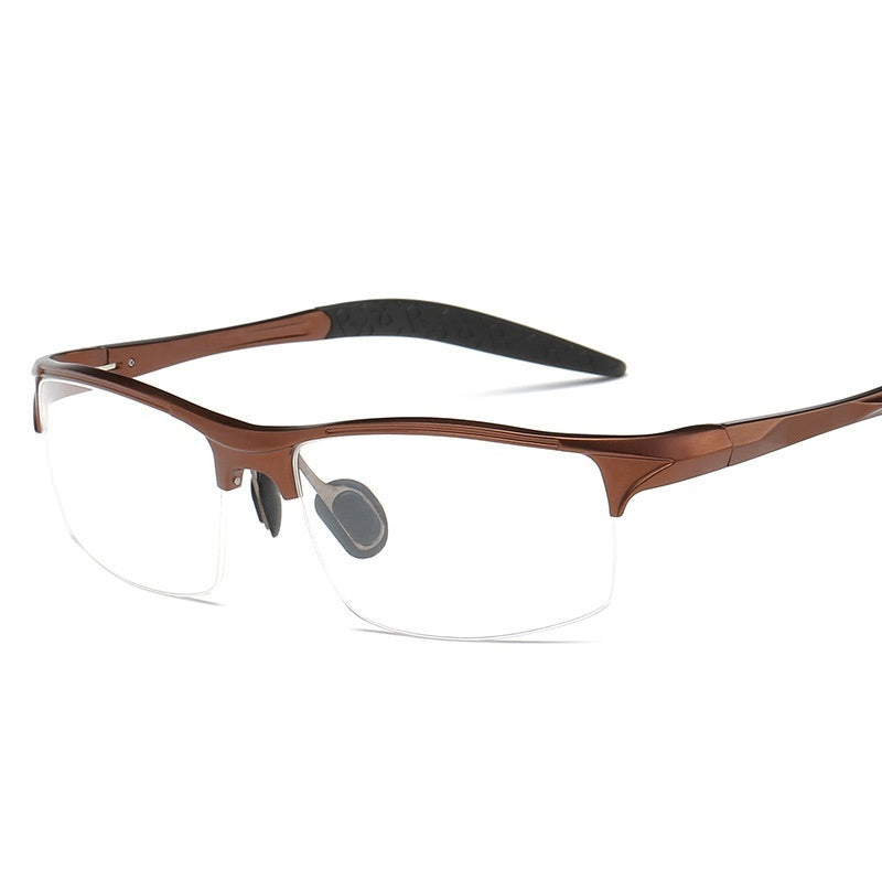 Men's Sports Plain Half-frame Optical Glasses Frame