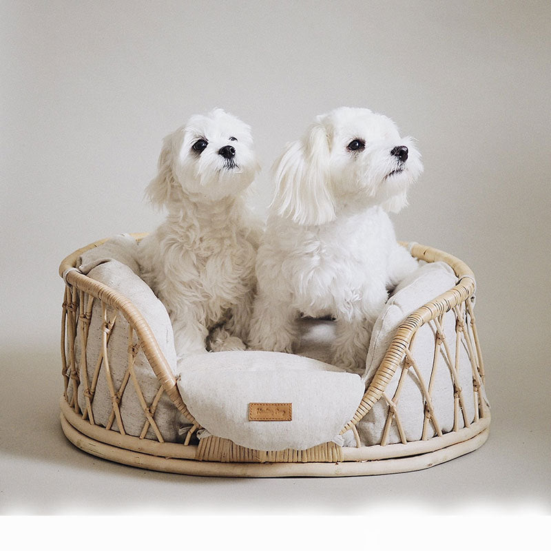 Pet Bed Handmade Woven Pet Bed Sofa For Dogs