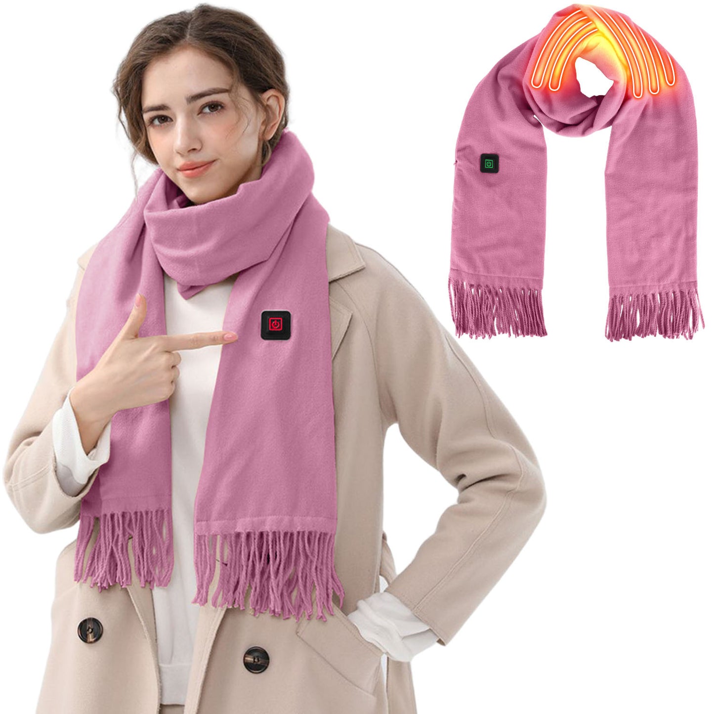 1Pc Electric Heated Winter Scarf