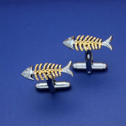 Fish Bone Cufflinks