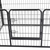 PawHut 49" 4 Panel Black Pet Playpen Heavy Duty Puppy Cat Dog Pen