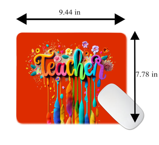 School Teacher Non-Slip Computer Mousepad Mouse Pad