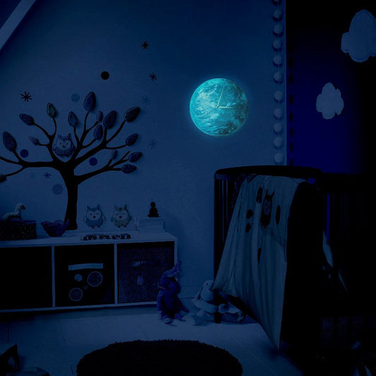 Glow Moon Wall Clock