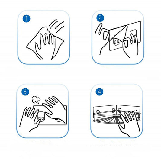 Bathroom Adhesive Shower Shelf Organizer Storage