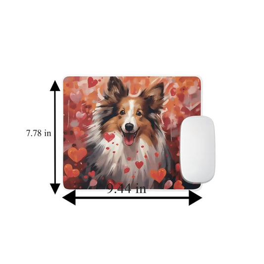Sweetheart Dog Shetland Sheepdog Non-Slip Rubber Mousepad