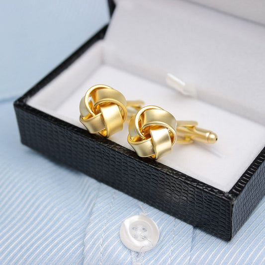 Braided Gold Cufflinks