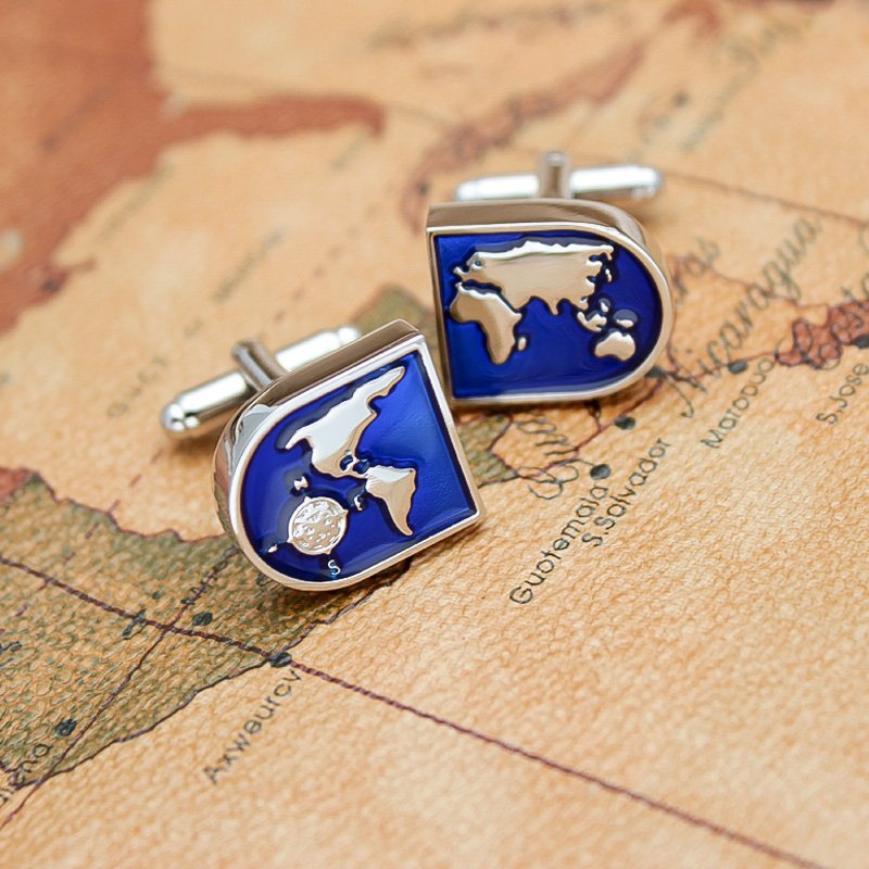 The World Map Cufflinks