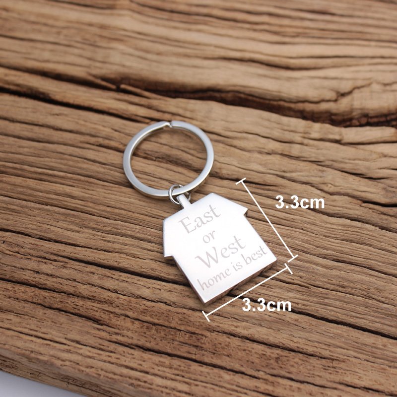 East Or West Home Is Best Keychain