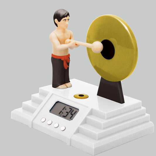 Knock the gong Alarm clock