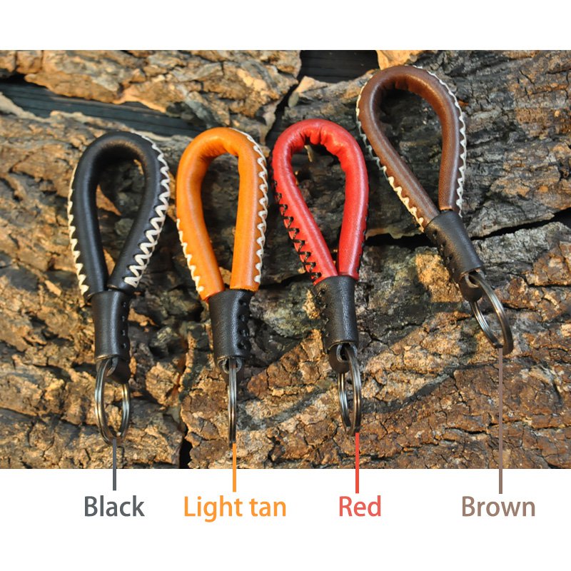 Warriors Leather Strap Keychain
