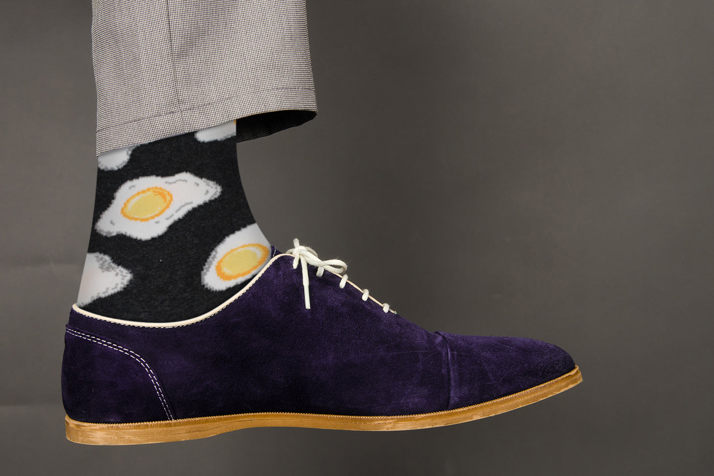 Cozy Designer Trending Food Socks - Eggs - for Men and Women