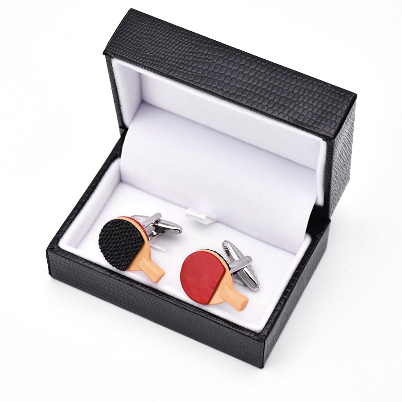 Ping Pong Paddle Cufflinks