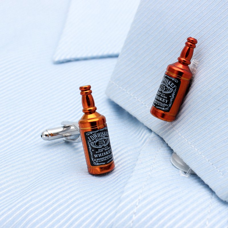 Whisky Bottle Cufflinks