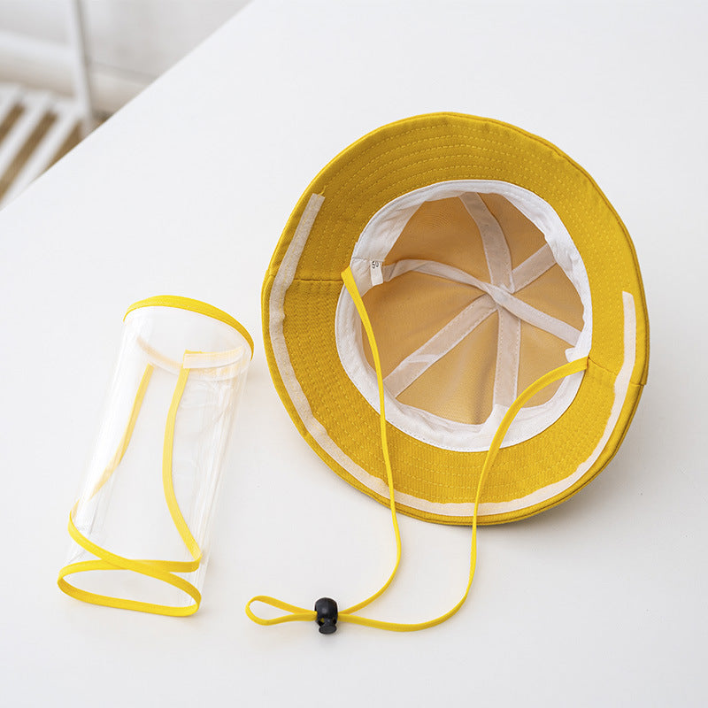 Removable Face Shield Baby Fisherman Hat