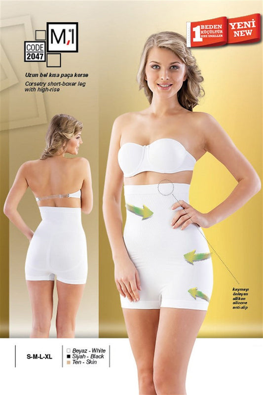 Shopymommy 2047 Seamless Long Waist Short Johns Boxer Postpartum