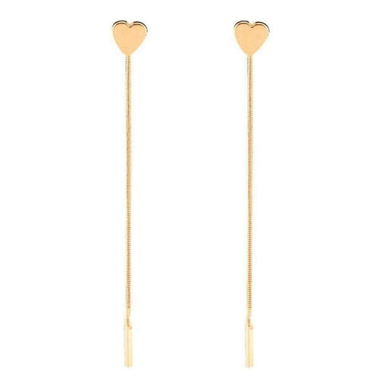 Heart Drop Earrings