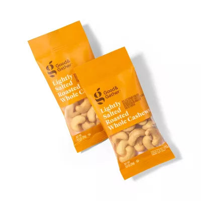 Good & Gather Lightly Salted Roasted Whole Cashews - 10 Ct Multipack,
