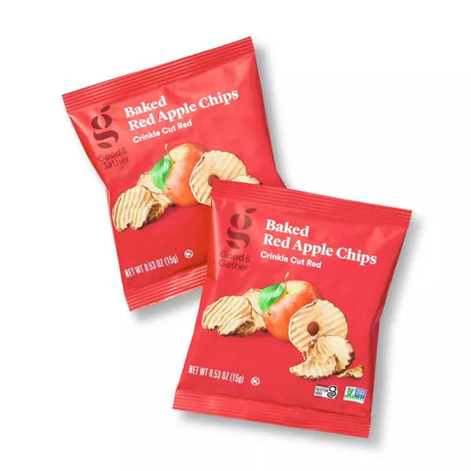 Good & Gather Baked Red Apple Chips, 3.18oz/6ct.