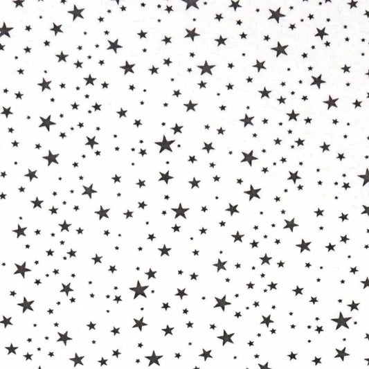 SheetWorld Fitted Crib Sheet - 100% Cotton Jersey - Gray Stars, Made