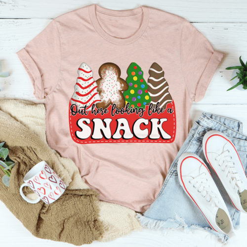Out Here Looking Like A Snack Christmas Tee