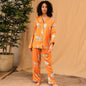 Women's Printed Long-sleeved Pajamas