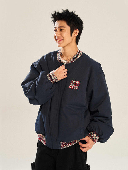 Quilted Baseball Uniform Jacket
