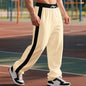 Loose Color Contrast Patchwork Straight Wide Leg Sweatpants