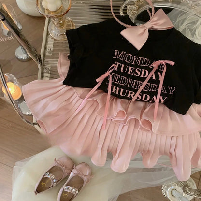 Pleated Skirt Two-piece Outfit Matching