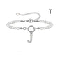 2024 New Fashion Toggle Clasp Initial Bracelet Women A-Z Letter