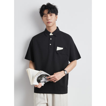 New T-shirt Men's Elbow-sleeved