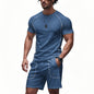 Minimalism Short Sleeve Shorts Suit