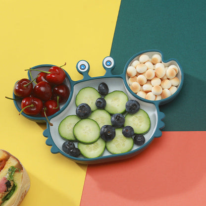 Silicone Baby Dishes for Children's Tableware Plate Non-slip Baby