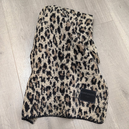 Warm Leopard Print Scarf