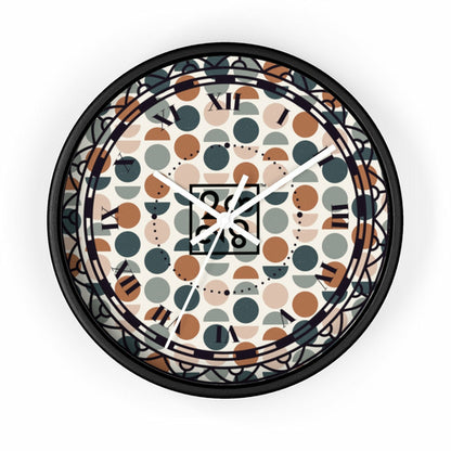 2882Time™ Halves & Wholes Retro Dot Geometric Clock