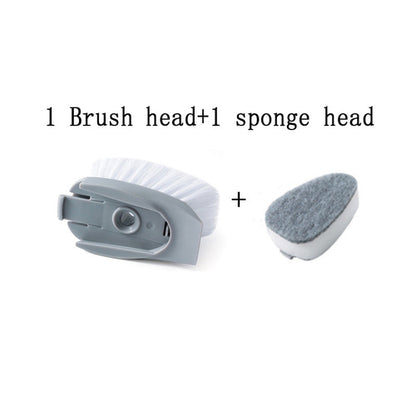 2 In1 Long Handle Cleaning Brush With Removable Brush Head Ktichen