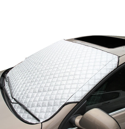 Car snow block protecting windshield