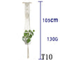 Flower Pot Net Bag Beige Cotton Rope Indoor Plant Hanger Hanging